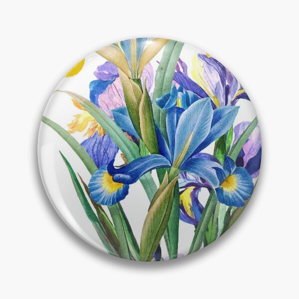 Item preview, Watercolor Iris botanical illustration designed and sold by MaxnGeorge.