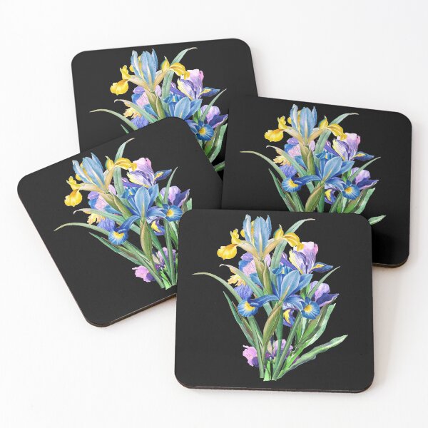Item preview, Watercolor Iris botanical illustration designed and sold by MaxnGeorge.