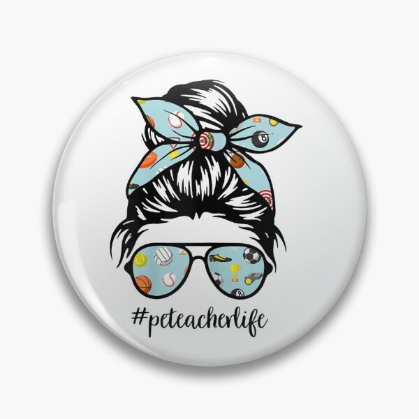 Item preview, Pe Teacher Messy Bun Life Hair Glasses Phys Ed designed and sold by JoyceBova.