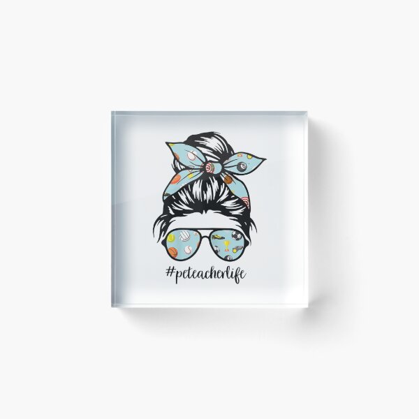 Item preview, Pe Teacher Messy Bun Life Hair Glasses Phys Ed designed and sold by JoyceBova.