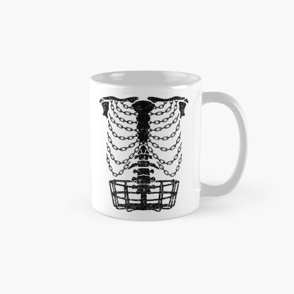 Item preview, Disc Golf Frolf Player Basket Chains Ribcage Golfer Skeleton designed and sold by GrandeDuc.