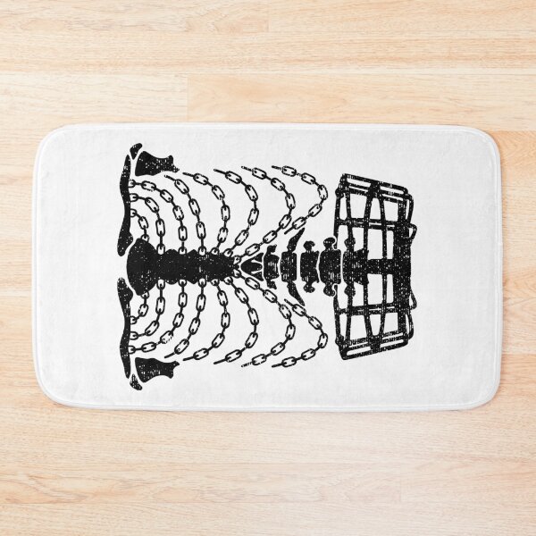 Item preview, Disc Golf Frolf Player Basket Chains Ribcage Golfer Skeleton designed and sold by GrandeDuc.