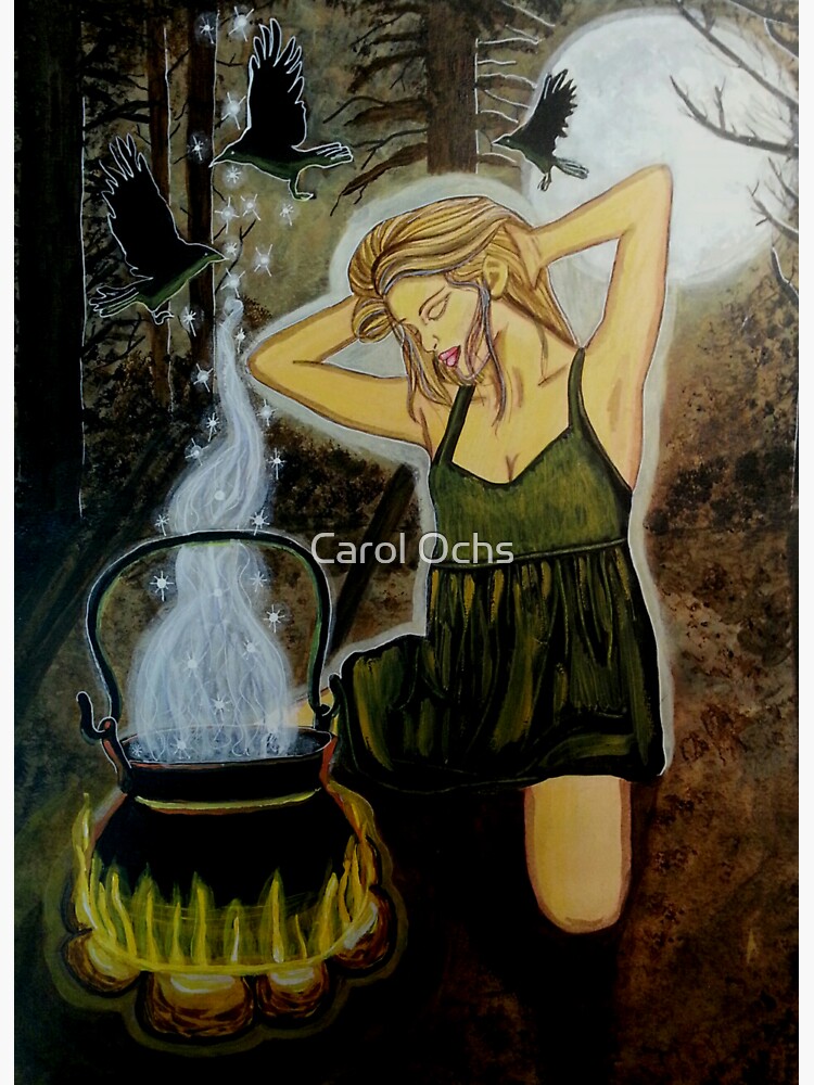 Thumbnail 3 of 3, Sticker, Moon Potion - Witch Art designed and sold by CarolOchs.
