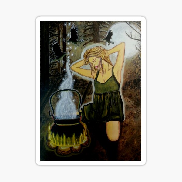 Moon Potion - Witch Art Sticker