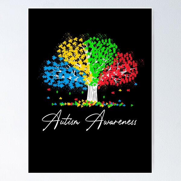  Autism Grow Your Awareness Poster Wall Art - Tree Art