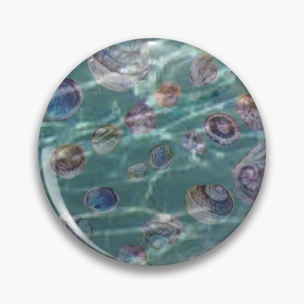 Item preview, Sea bottom shells aquamarine minishell designed and sold by Maria Mihailova.