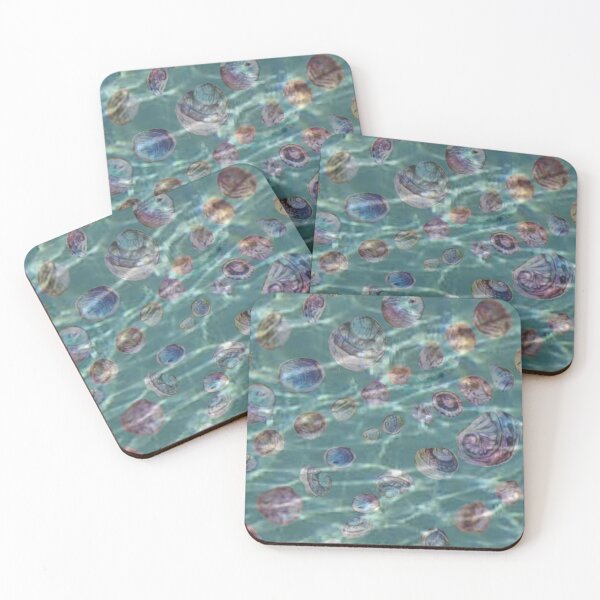 Item preview, Sea bottom shells aquamarine minishell designed and sold by Maria Mihailova.