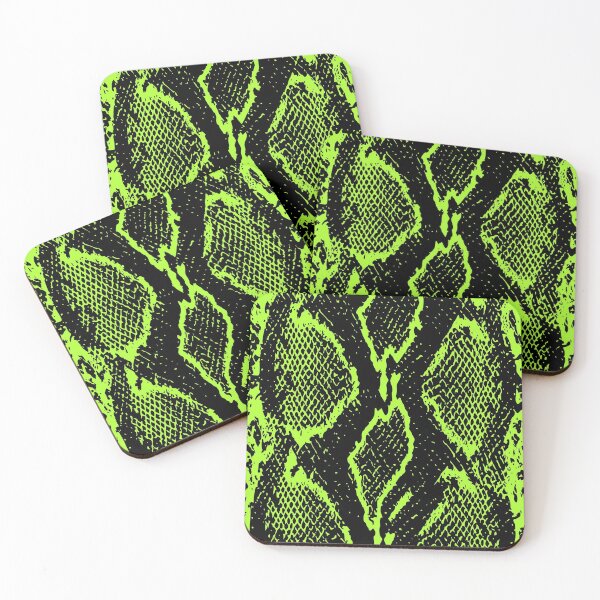 Item preview, Yellow Green and Black Python Skin Design designed and sold by DesignFantazia.