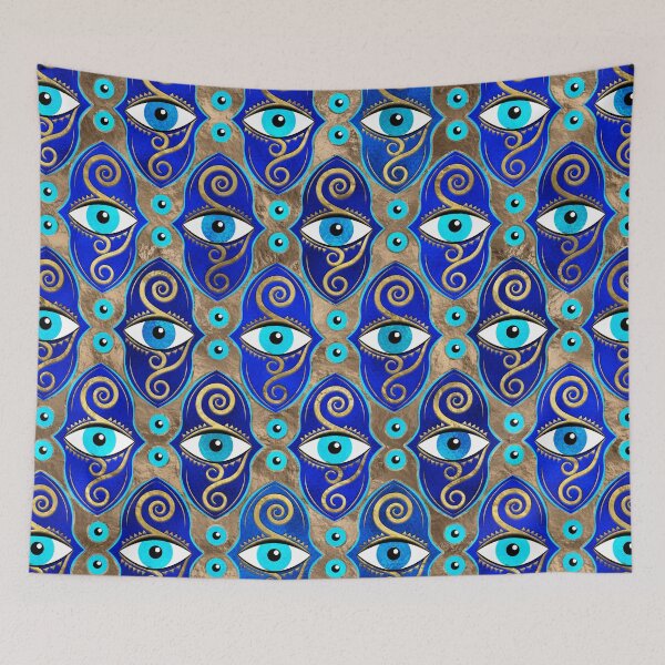 Item preview, Evil Eye Charm Pattern designed and sold by k9printart.