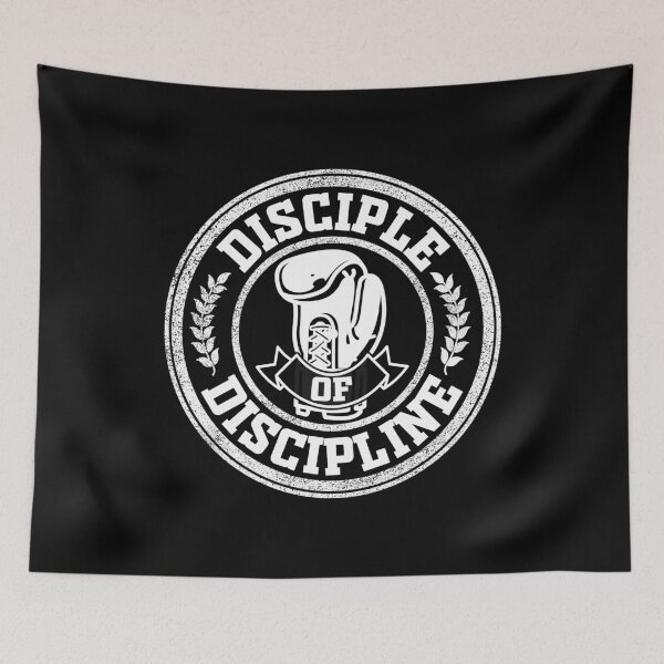 Item preview, Disciple Of Discipline Inspirational Logo designed and sold by WolfSpiritCo.
