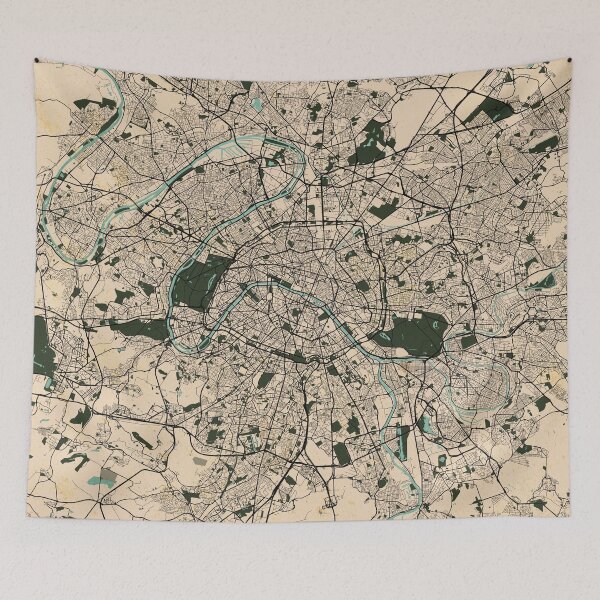 Item preview, Paris City Map of France - Vintage designed and sold by deMAP.