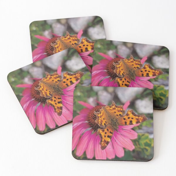 Item preview, Comma butterfly on pink flower designed and sold by Siakula.