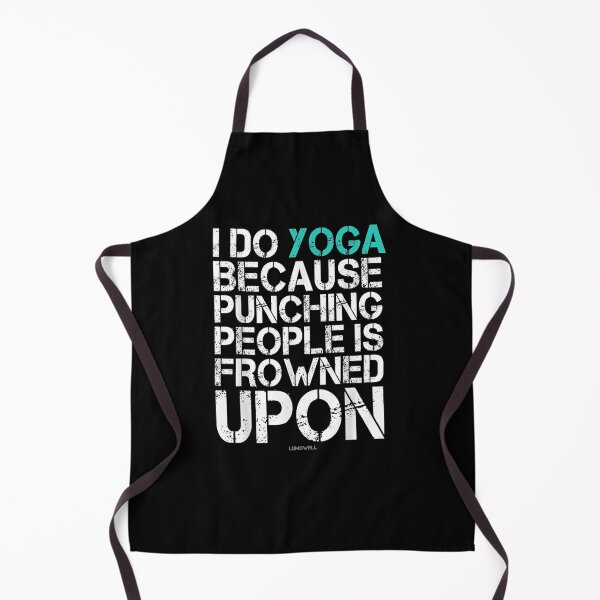 Item preview, I Do Yoga Because Punching People Is Frowned Upon Funny Yoga designed and sold by VioletGD20.