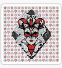 Queen of Harlequins Sticker