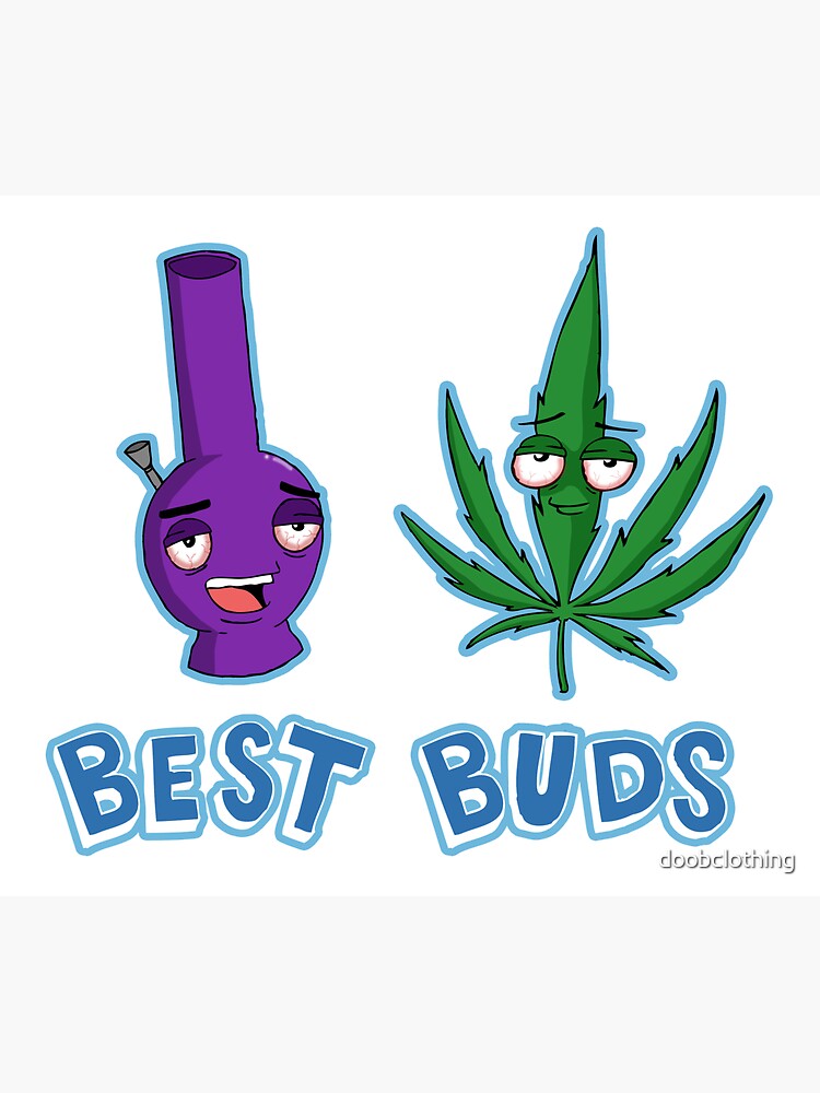 "Best Buds" Art Print for Sale by doobclothing Redbubble