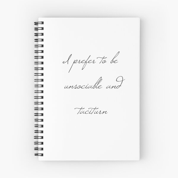 Item preview, No, I Prefer to be Unsociable and Taciturn designed and sold by flying-flamingo.
