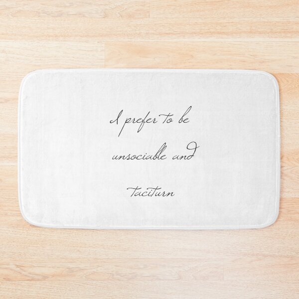 Item preview, No, I Prefer to be Unsociable and Taciturn designed and sold by flying-flamingo.
