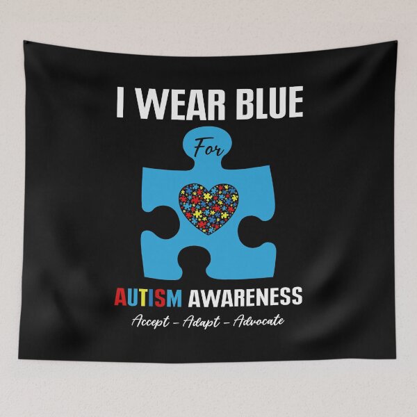 Item preview, Best Wear Blue For Autism Warrior Puzzle Piece Ribbon Awareness Heart designed and sold by tuanitus.
