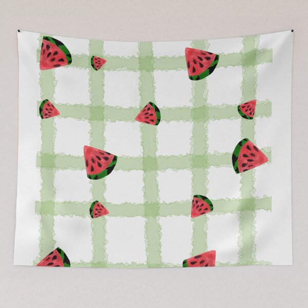 Item preview, Watermelon green checkered pattern designed and sold by Kristoffersson.