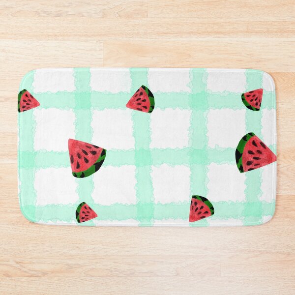 Item preview, Watermelon turquoise checkered pattern designed and sold by Kristoffersson.