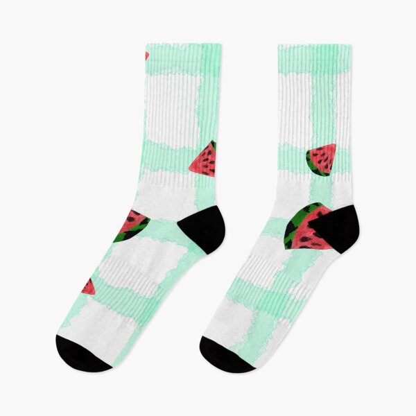 Item preview, Watermelon turquoise checkered pattern designed and sold by Kristoffersson.