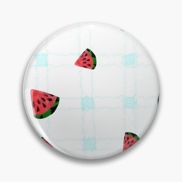 Item preview, Watermelon light blue checkered pattern designed and sold by Kristoffersson.