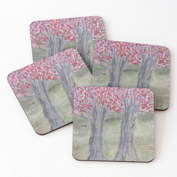 Item preview, Red Trees in Pastel designed and sold by Frances  Smith.