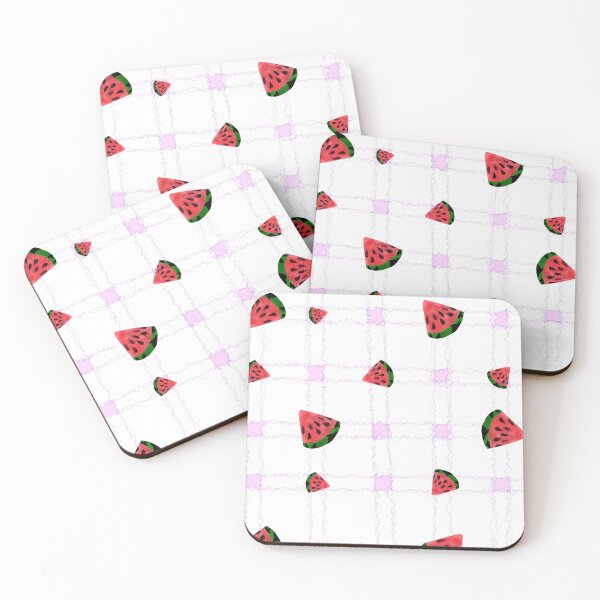 Item preview, Watermelon purple checkered pattern designed and sold by Kristoffersson.