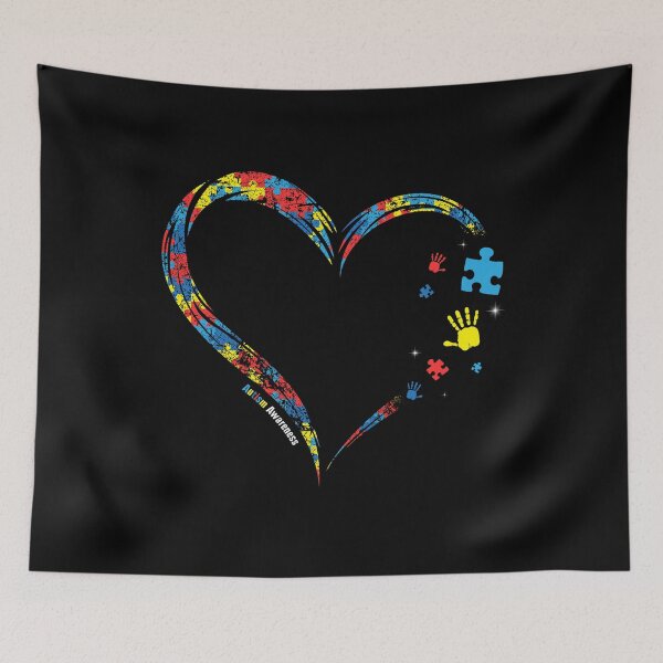 Item preview, Best Autism Heart Disability Autistic Puzzle Piece Ribbon Awareness designed and sold by tuanitus.