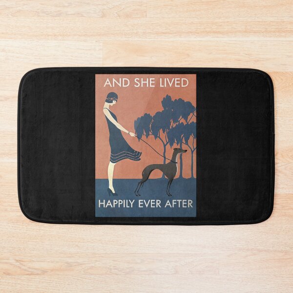 Item preview, And She Lived Happily Ever After Greyhound Dog Lover Poster designed and sold by HubertaNakken.