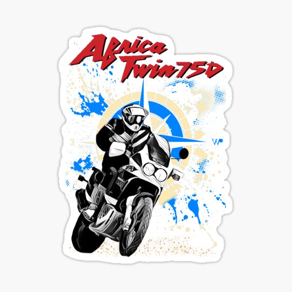 Honda Africa Twin XRV 750 1998 vue avant Sticker