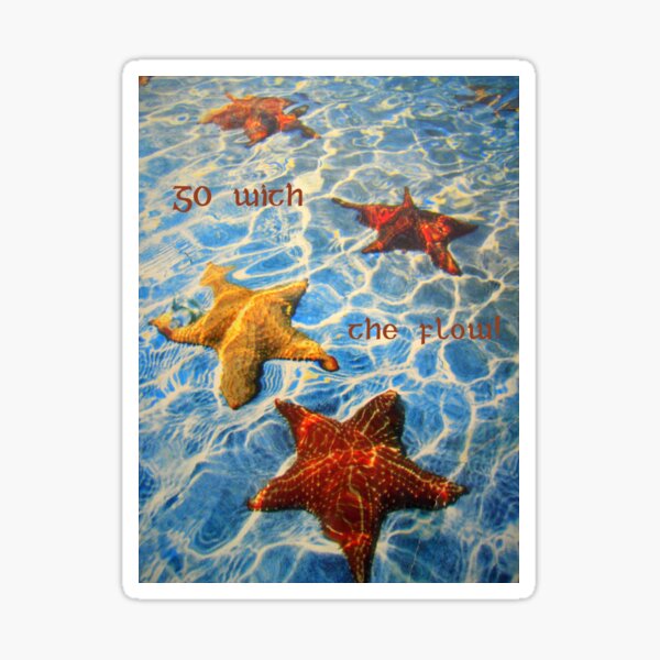 Go with the flow Sticker