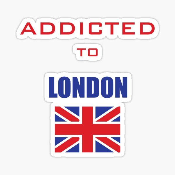 Vista previa del artículo con la obra «Adicto a la ciudad de Londres», diseñado y vendido por Desibeau.