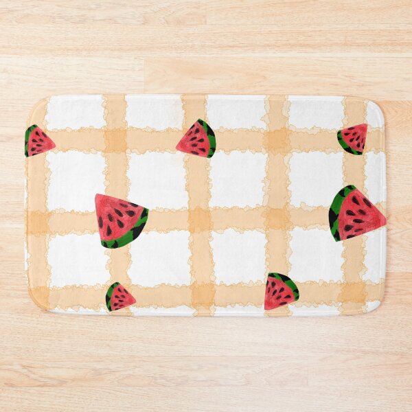 Item preview, Watermelon orange checkered pattern designed and sold by Kristoffersson.