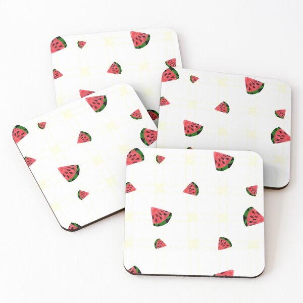 Item preview, Watermelon yellow checkered pattern designed and sold by Kristoffersson.