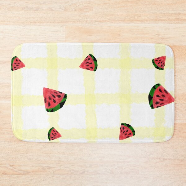 Item preview, Watermelon yellow checkered pattern designed and sold by Kristoffersson.