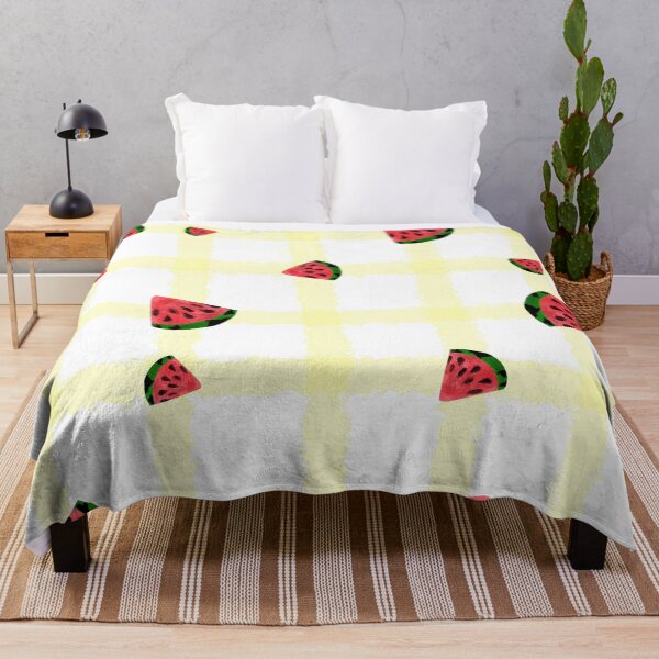 Item preview, Watermelon yellow checkered pattern designed and sold by Kristoffersson.