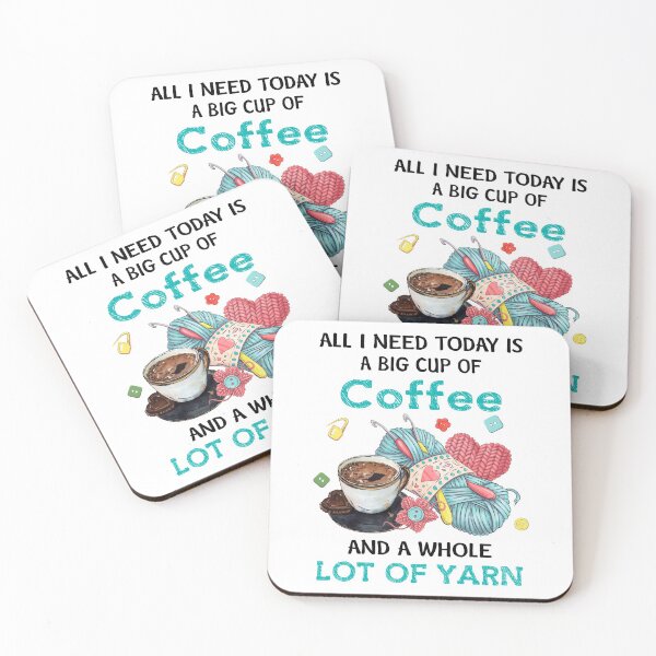 Item preview, Funny Coffee Yarn Lovers Crocheting Sewing Knitting Quilting Hobbies designed and sold by tuanitus.