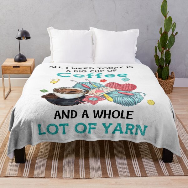 Item preview, Funny Coffee Yarn Lovers Crocheting Sewing Knitting Quilting Hobbies designed and sold by tuanitus.