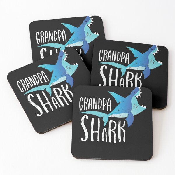 Item preview, Grunge Grandpa Shark, Funny Grandpa Gift designed and sold by FuntasticDez.