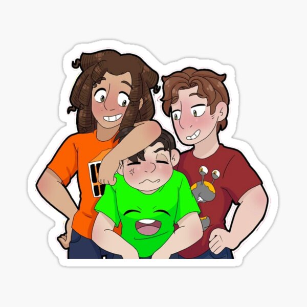 Slogo Jelly & Kwebbelkop teams ! Glossy Sticker