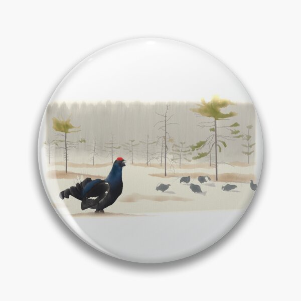 Item preview, Displaying Black Grouse in the taiga designed and sold by AndrasVasasArt.