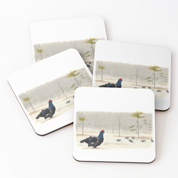 Item preview, Displaying Black Grouse in the taiga designed and sold by AndrasVasasArt.
