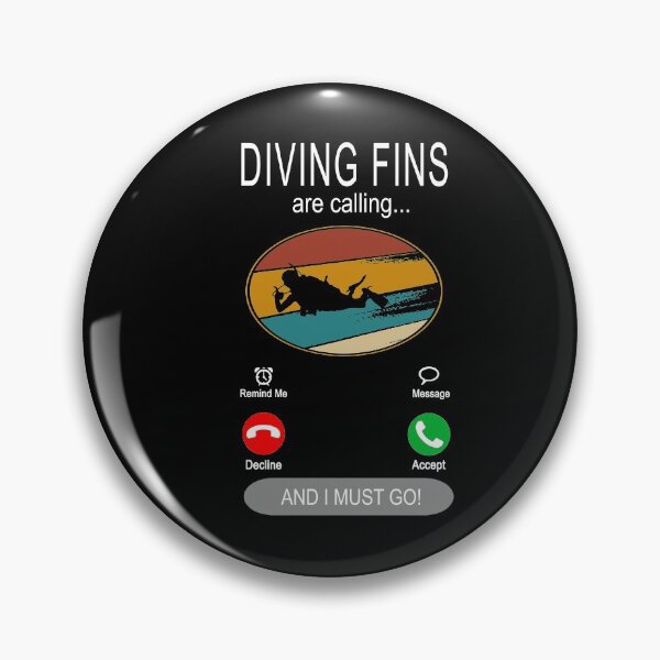 Item preview, Diving Fins are calling - Diver and Scuba Diving designed and sold by dJ-Design.