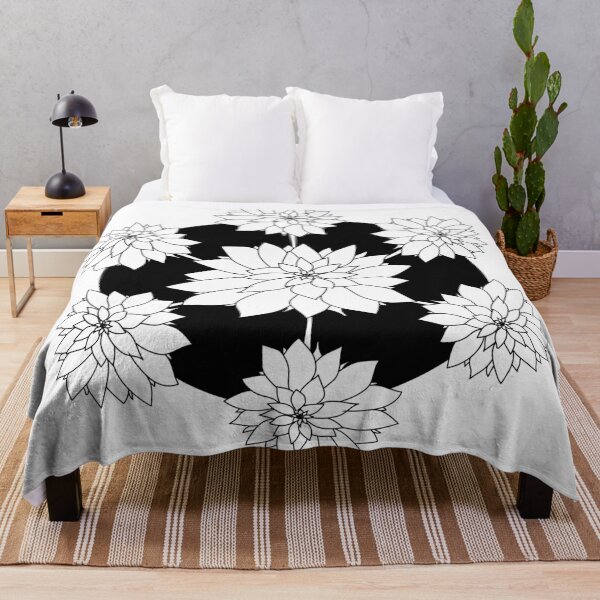 Item preview, Black and White Dahlias designed and sold by Lilbel.