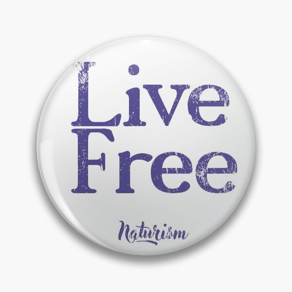 Item preview, Live Free Naturism Naturist Nudist Lifestyle Slogan Design designed and sold by NaturistGifts.
