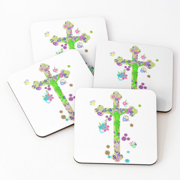Item preview, Pop Art Green Crucifix designed and sold by BarbaraFarina.