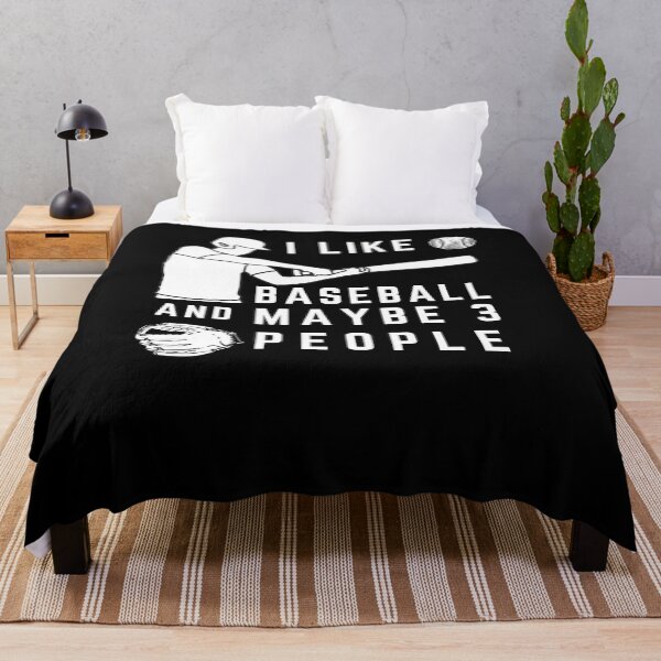 Item preview, I Like Baseball And Maybe Like 3 People Funny Sport Gift designed and sold by RanirO.