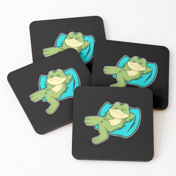 Item preview, Frog at Sleeping with Pillow designed and sold by Snabdesign84.