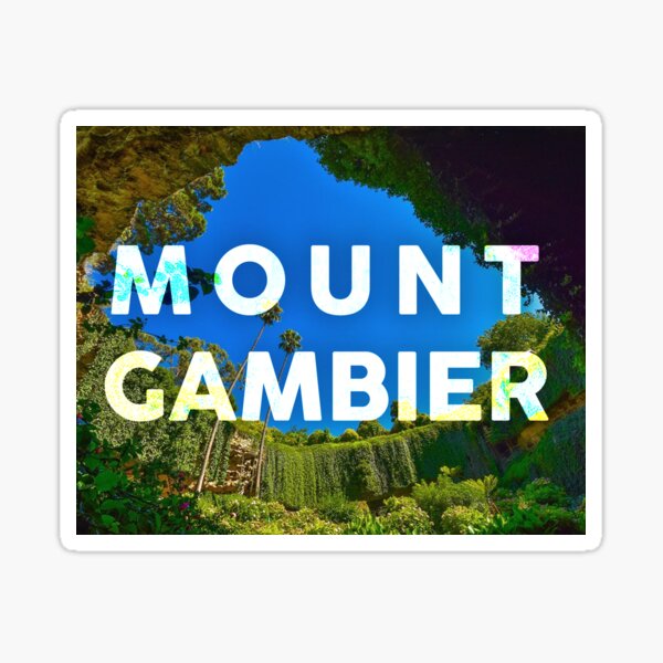 Mount Gambier Sink Hole Photography Sticker